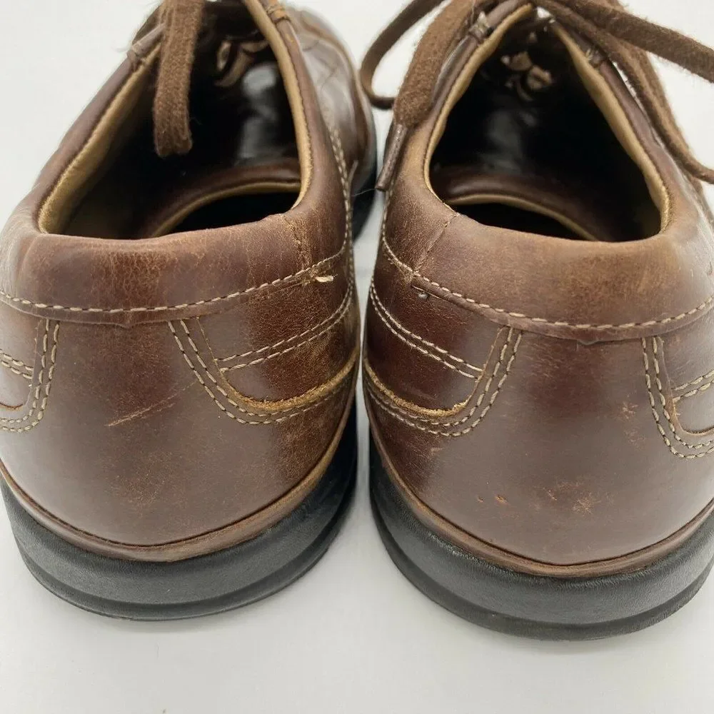 L.L. Bean Shoes Sz 10.5 Brown Derby Oxfords Leather Men